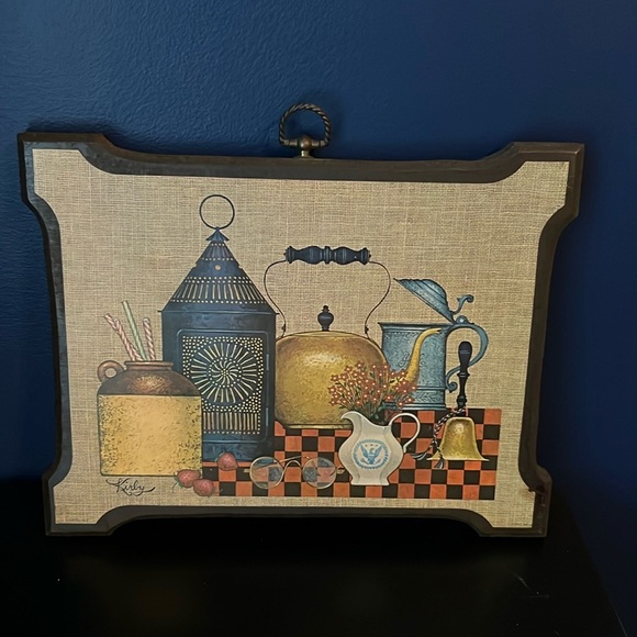 Other - Vintage 70s Wood Wall Decor